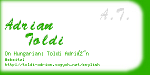 adrian toldi business card